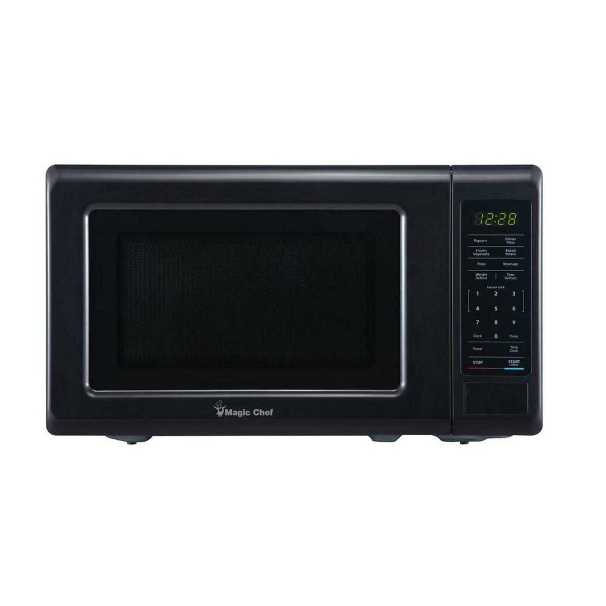 Magic Chef Countertop Microwave, 0.7 Cu. ft., Black with Gray Cavity