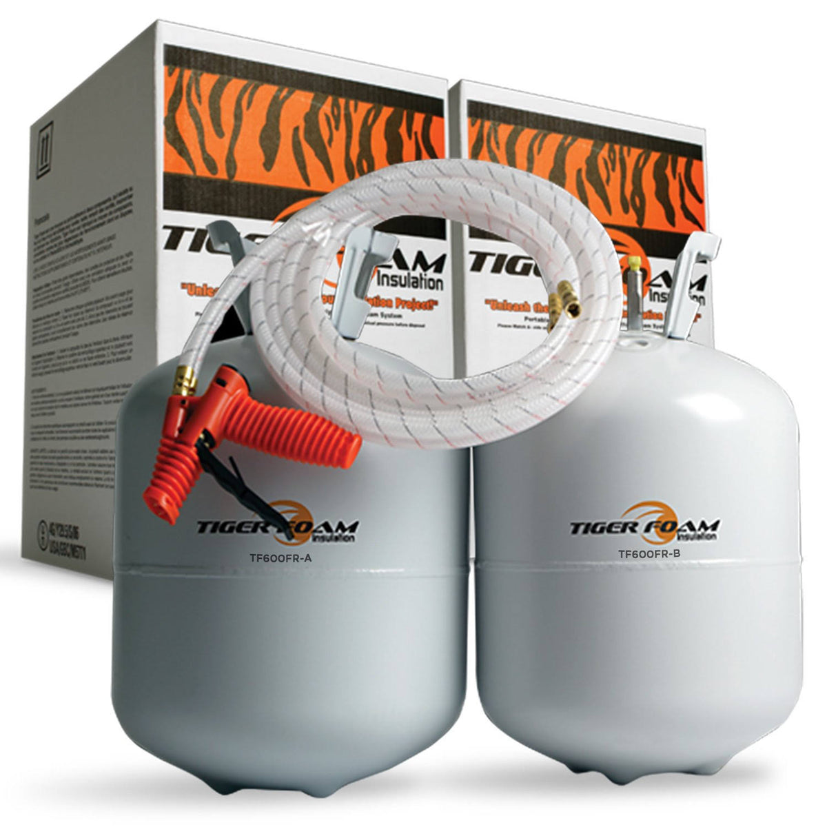 Tiger Foam E-84 Fast Rise Spray Foam Insulation Kit with 600 Bd/Ft Coverage