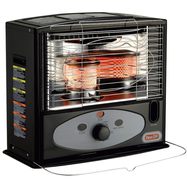 10,000 BTU Indoor Kerosene Radiant Heater in Black