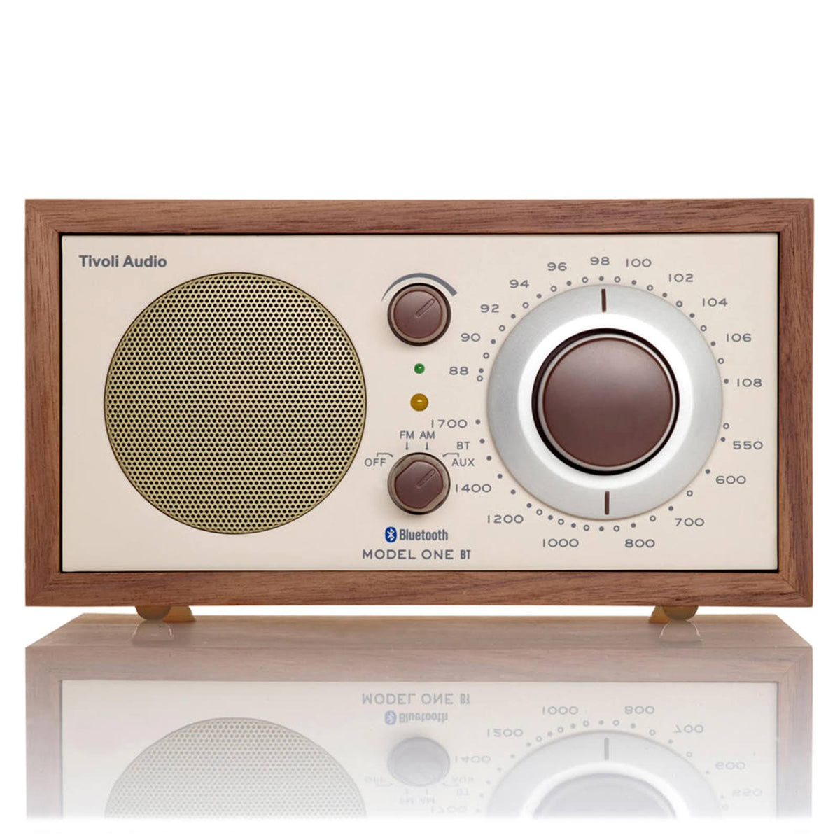 Tivoli Audio Model One Bluetooth AM/FM Radio with Walnut and Beige Finish