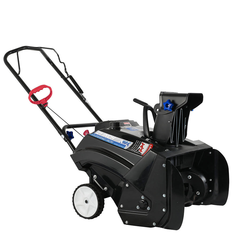 Black Aavix 21×22 Gas Snow Thrower with Electric Start