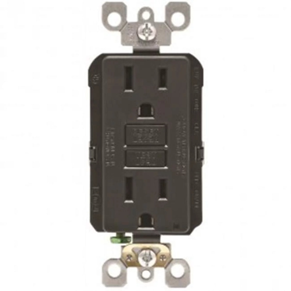 Mfg R04-GFNT1-0KE 15A, 125V GFCI Outlet in Black