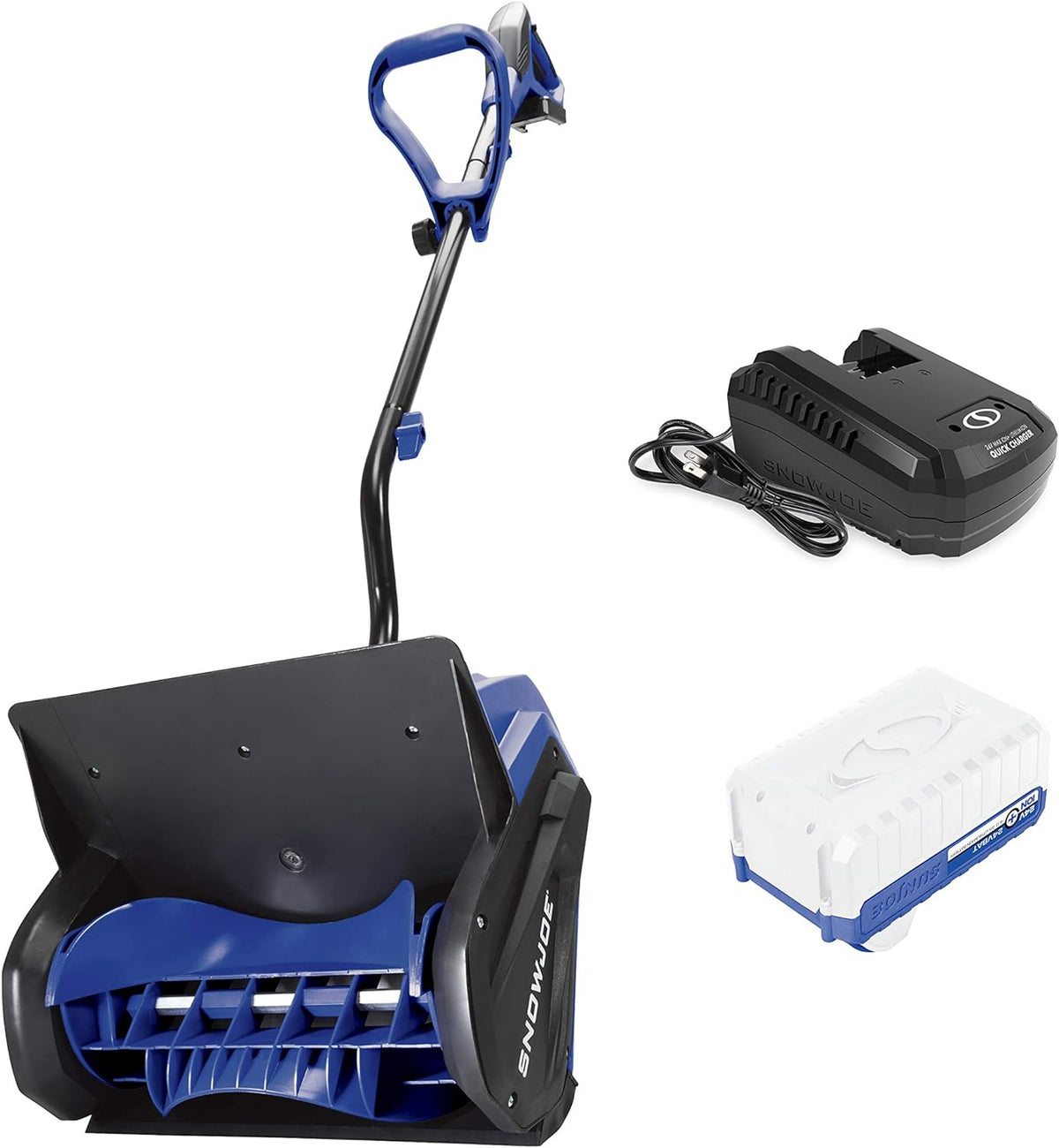 Snow Joe 24V-SS13 Cordless Snow Shovel, Powered by 24-Volt iON+ Battery System with 4-Ah Battery, 13-Inch, Blue