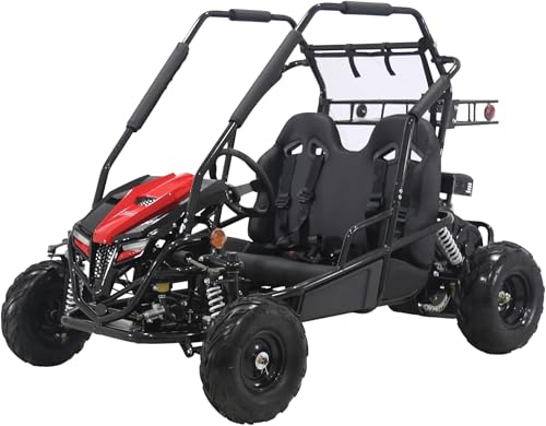 Coleman Powersports GK200 Off-Road Go-Kart with Dual Seats, 196cc Gas Engine, Reverse Gear and Adjustable Suspension, 275 lbs Maximum Load