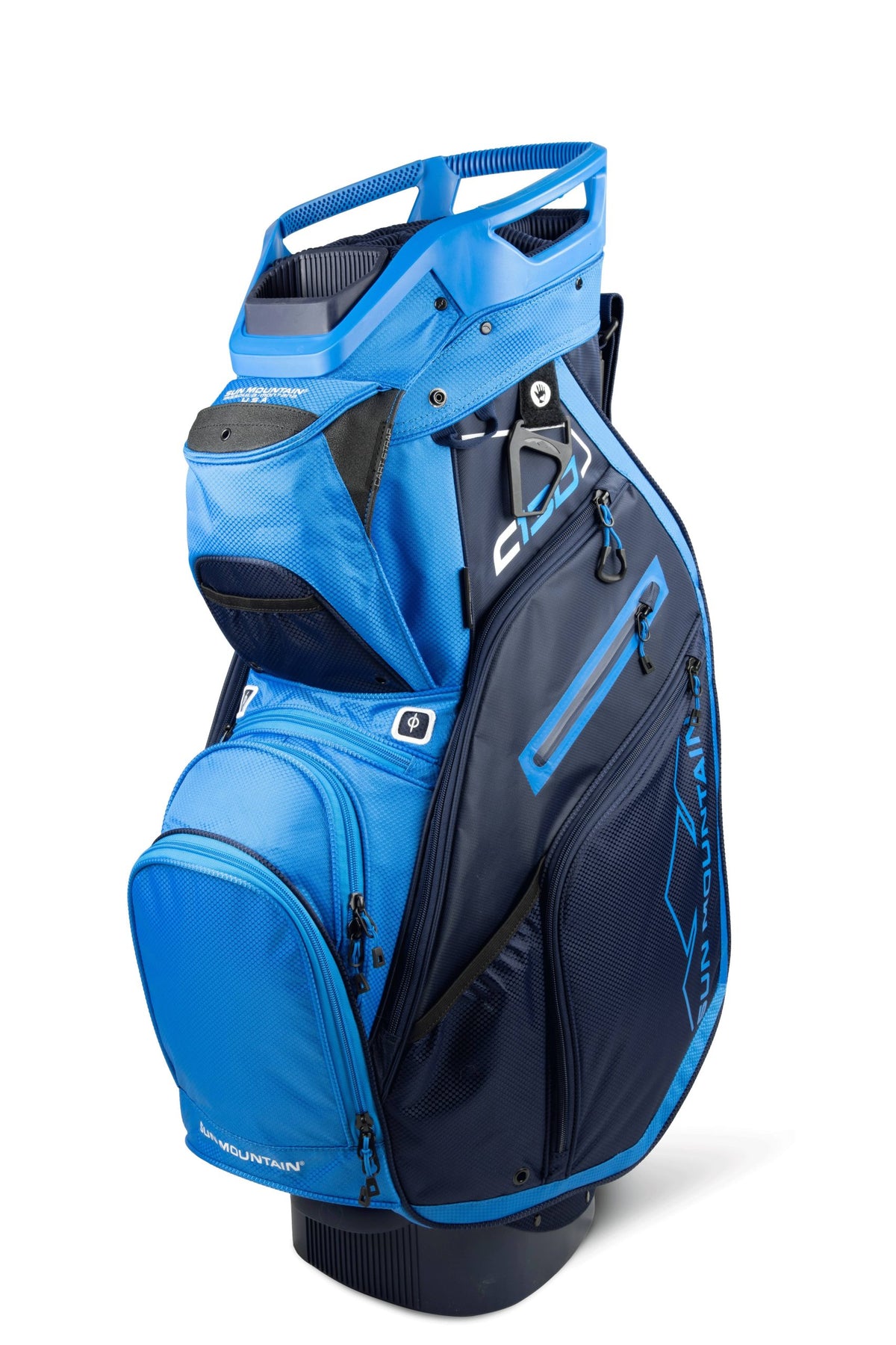 Sun Mountain 2022 C-130 Golf Cart Bag in Navy / Cobalt