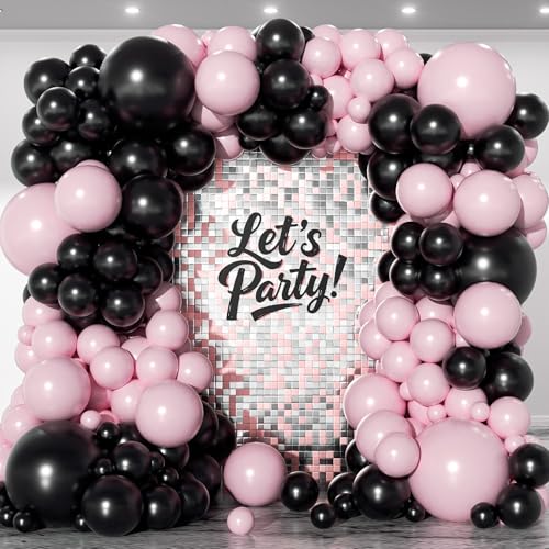 165-Piece Christmas Balloon Arch Garland Kit with Red, White, Green and Gold Latex Balloons, Candy Cane and Star Foil Balloons for Holiday, New Year and Birthday Party Decor