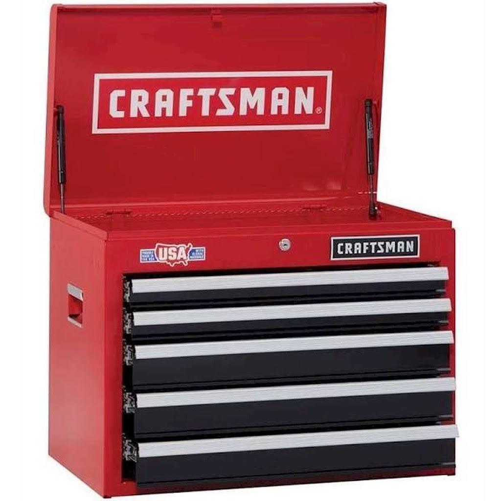 Red 2000 Series Steel Tool Chest with 5 Drawers, 26-Inch W x 19.75-Inch H, Cmst22652rb