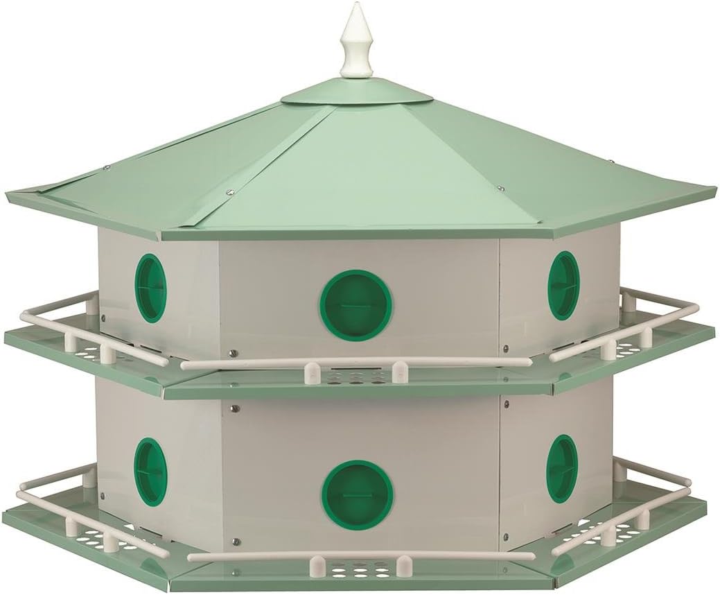 Heath Outdoor Products AH-12D Aluminum Purple Martin House with 12 Rooms