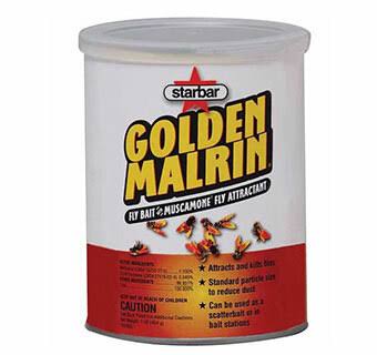 Starbar Golden Malrin Fly Bait in a 40 lb Drum