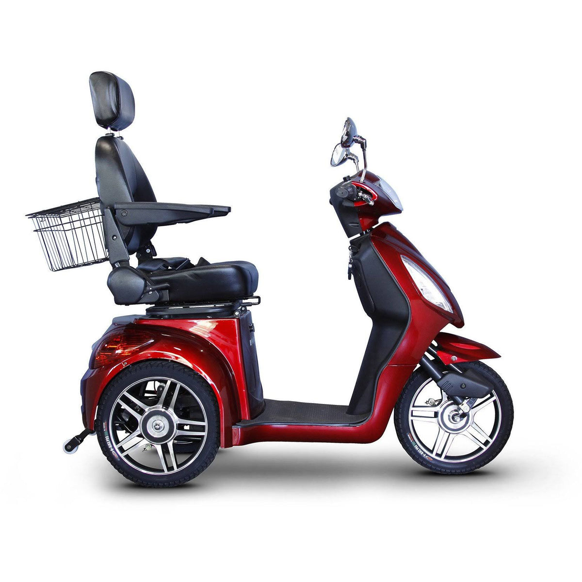 EWheels EW-36 3-Wheel Mobility Scooter in Red