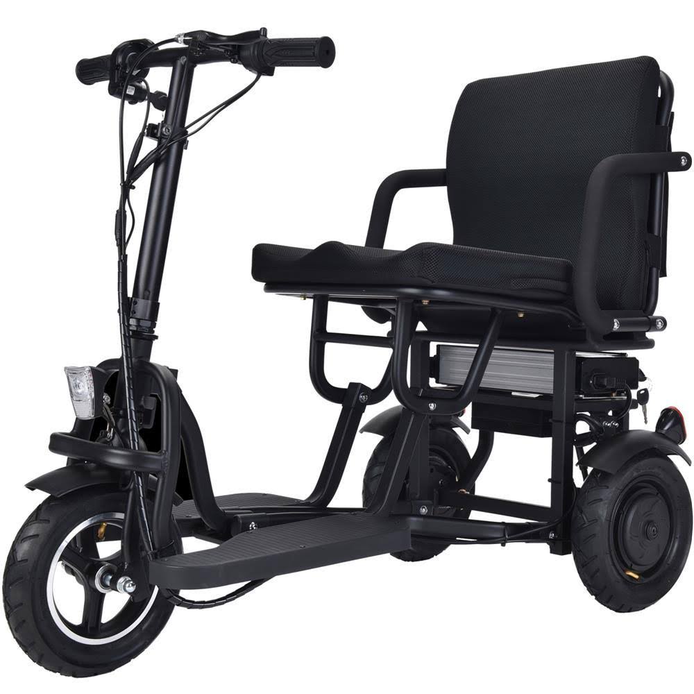 MotoTec 48V Folding Mobility Electric Trike with 700W Dual Motor and Lithium Battery