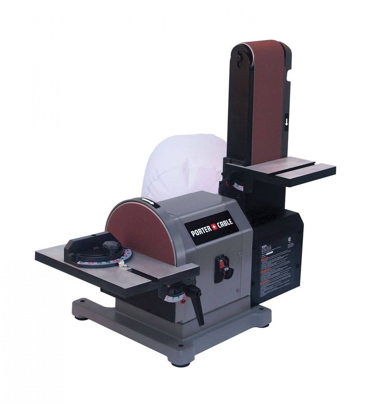 Porter-Cable PCB420SA Bench Belt and Disc Sander with 5 Amp Motor, 4 in. x 8 in. Sanding Surface