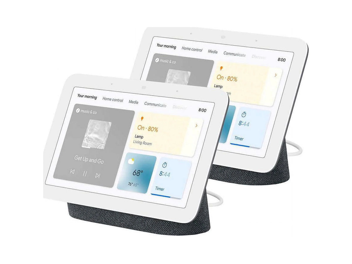 Google Nest Hub, 2nd Generation, Charcoal, Two-Pack