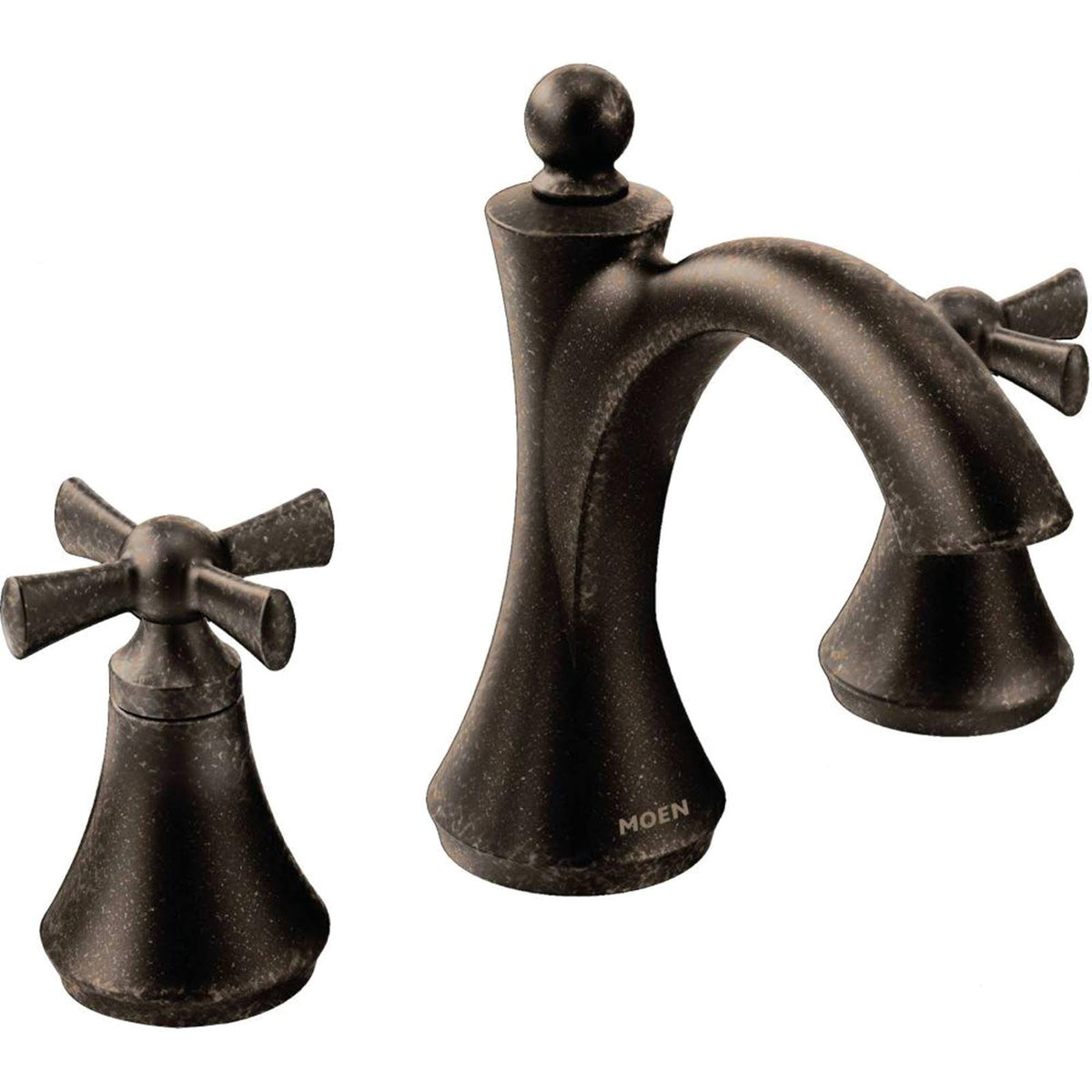 Moen Wynford Bathroom Faucet, Model T4524ORB, with Two Handles and Oil-Rubbed Bronze Finish