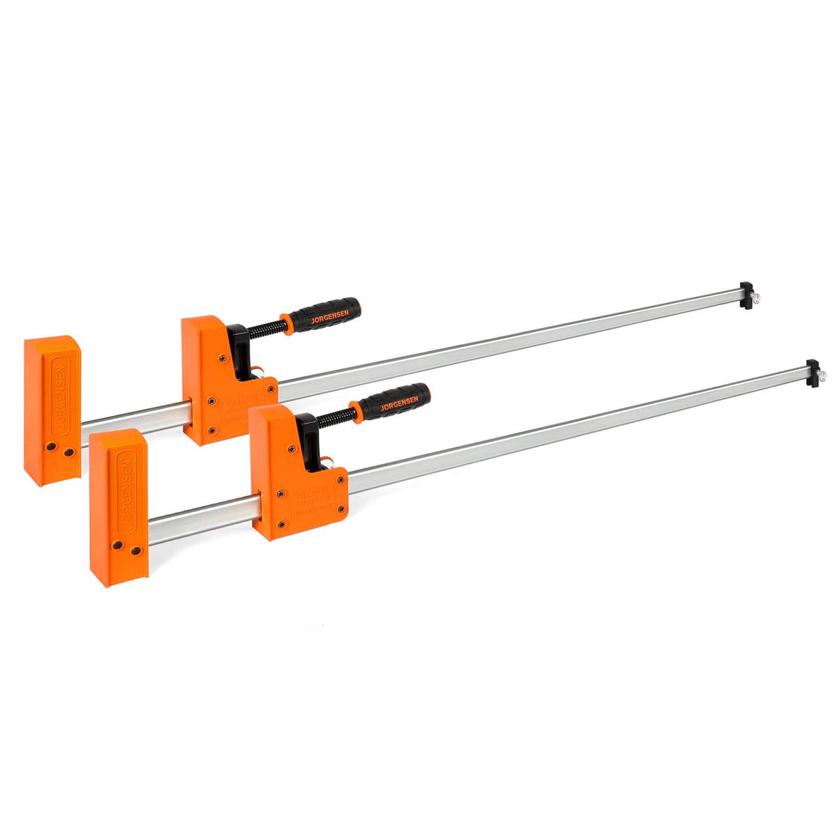 Jorgensen 48-Inch Cabinet Master Bar Clamps, 2-Pack with 90° Parallel Jaws