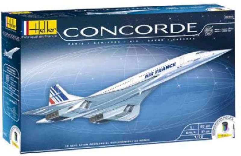 Heller Concorde Airplane Model Kit, 1:72 Scale