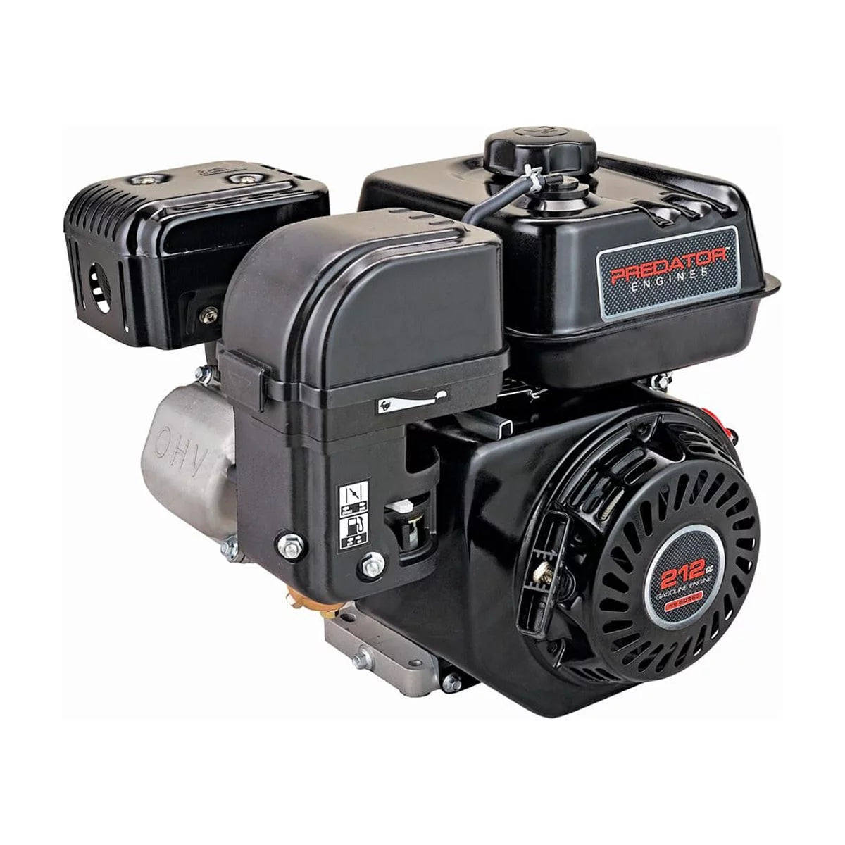 6.5 HP 212cc OHV Gas Engine with Horizontal Shaft, EPA