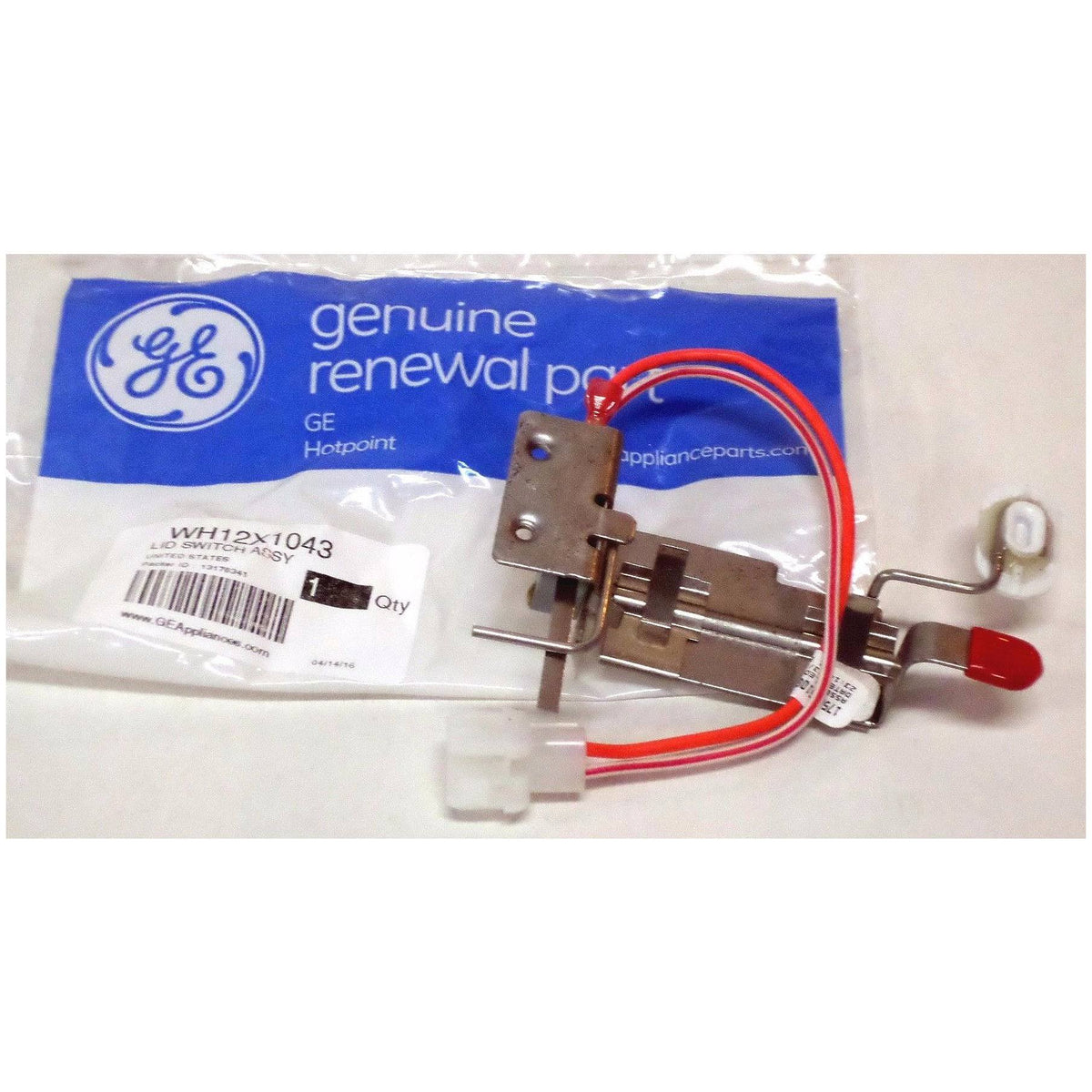 General Electric WH12X1043 Washing Machine Lid Switch Assembly