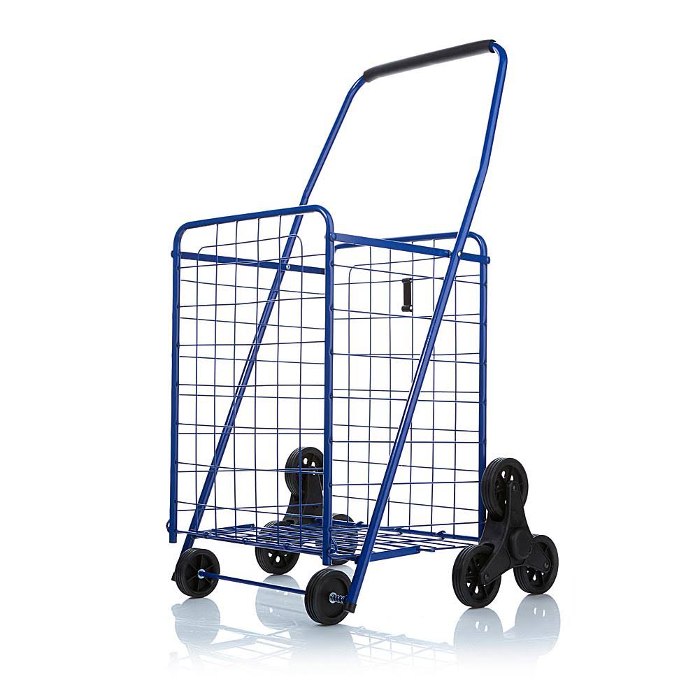 Blue Helping Hand Deluxe Folding Stair Climber Cart, Holds Up to 60 lbs