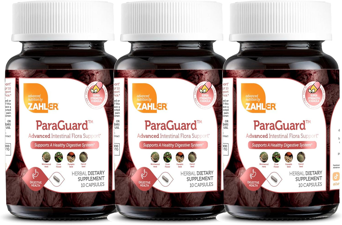 Zahler ParaGuard Gut Health Capsules, 27 Count, with Wormwood, Garlic Bulb, Pumpkin Seed, and Clove, Certified Kosher