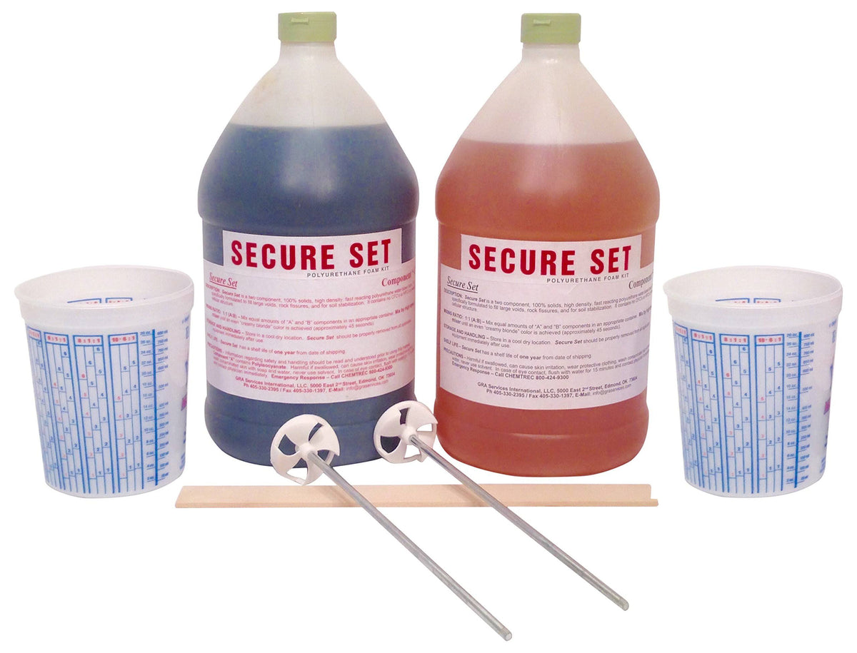 Secure Set SS-4-20 10-Post Kit with 2 Gal. High-Density Polyurethane Concrete-Alternative Setting Foam