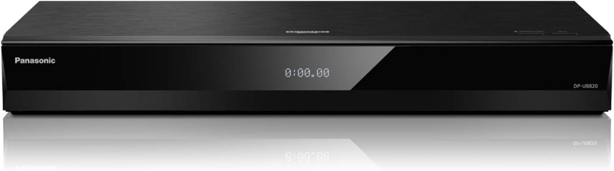Panasonic DP-UB820-K Black 4K Ultra HD Streaming Blu-ray Player with Dolby Vision, HDR10+, Premium Video Playback, Hi-Res Audio, and Voice Assist