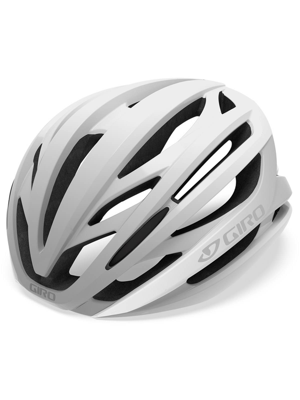 Giro Syntax Cycling Helmet, Matte White/Silver, Medium, 55-59cm