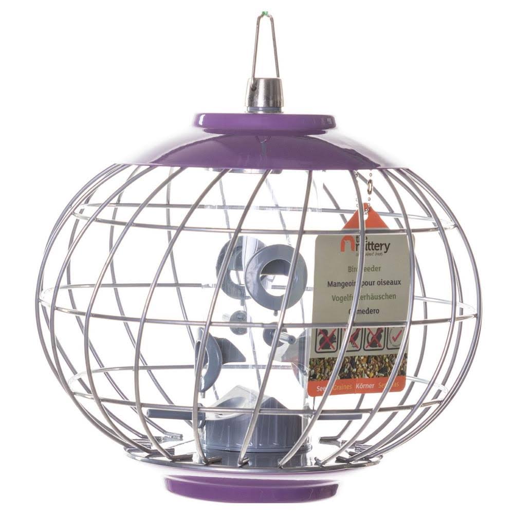 The Nuttery Helix Seed Feeder in Aubergine