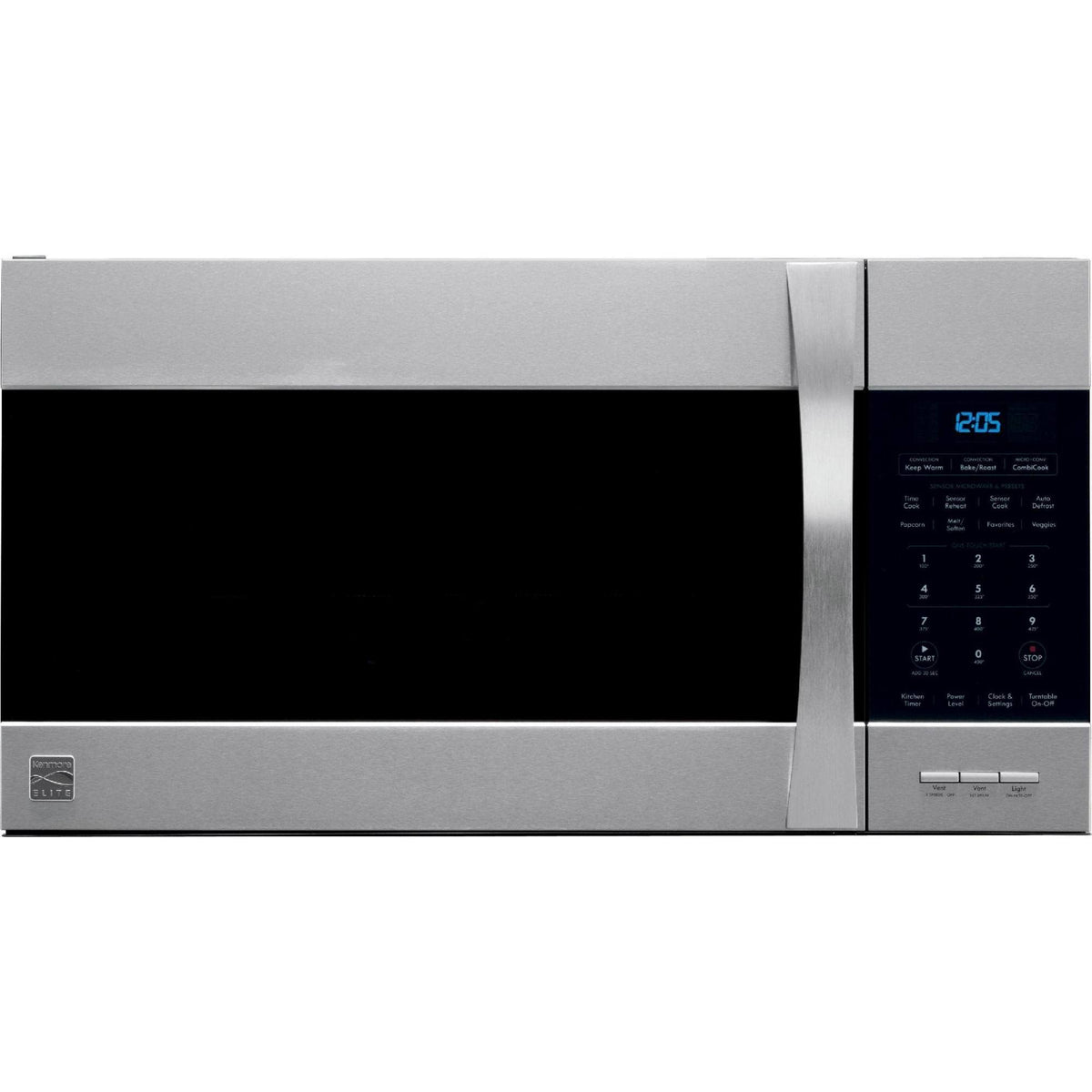 Kenmore Elite 80363 1.5 Cu. Ft. Stainless Steel Convection Microwave for Over-the-Range Installation
