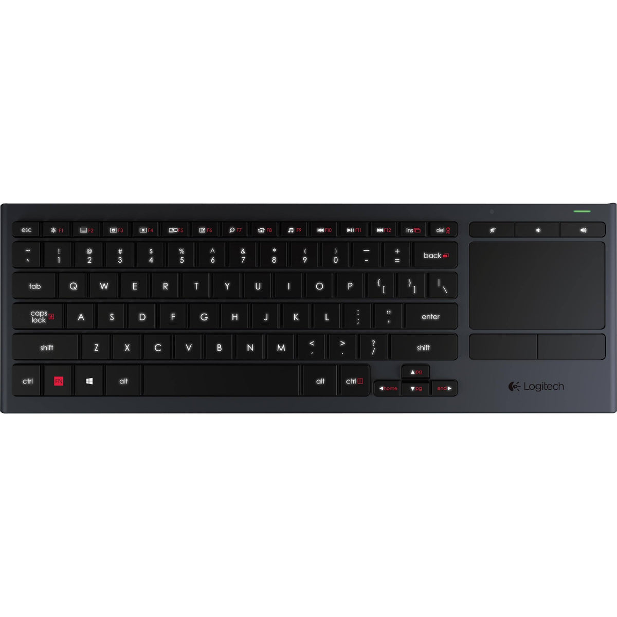 Logitech Living-Room K830 Wireless Keyboard with 2.4 GHz and Bluetooth Connectivity