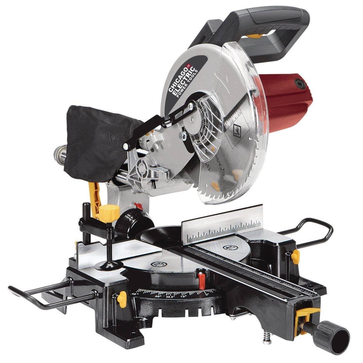 Chicago Electric 98199 Sliding Compound Miter Saw with 10 in. Blade