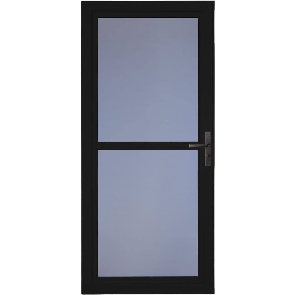 Larson Tradewinds Full-View Aluminum Storm Door, Black, 36-Inch x 81-Inch, 1460405257S
