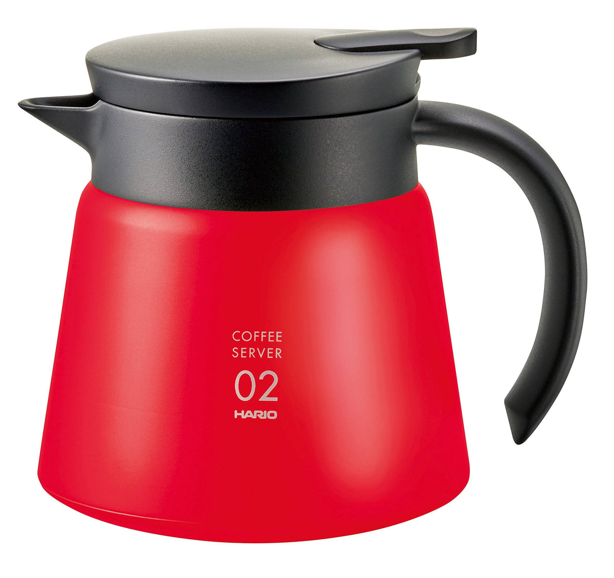 Hario V60 VHS-60R Stainless Thermal Insulation Coffee Server, 600, Red