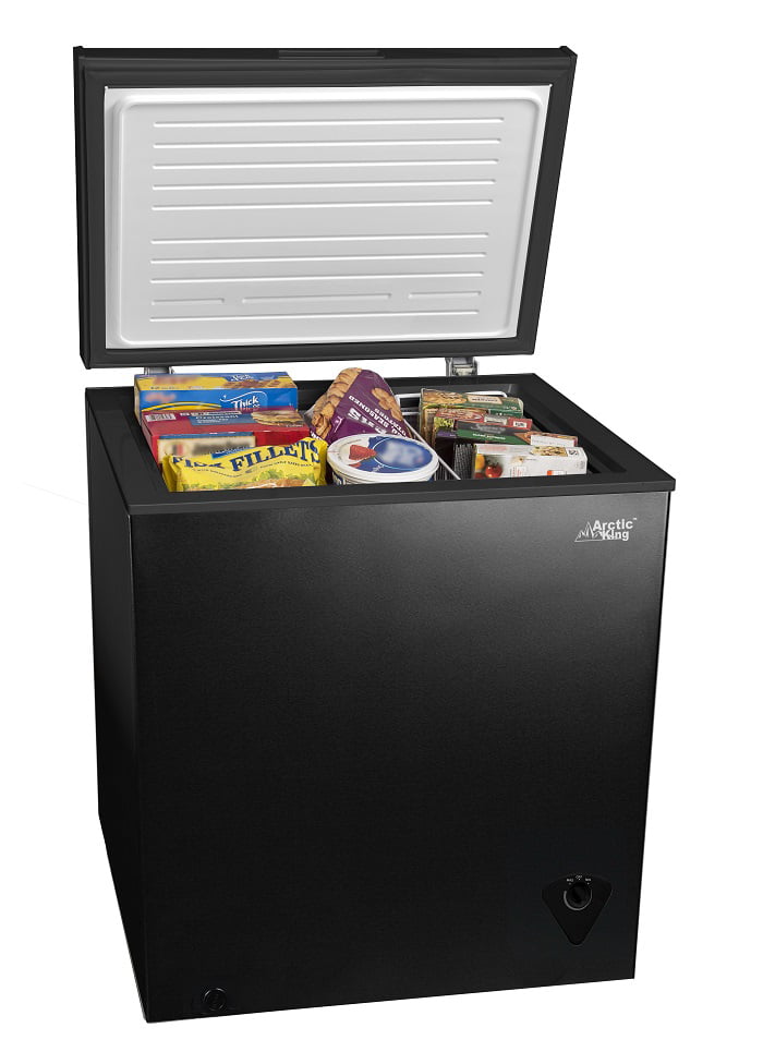 Arctic King 5 Cu Ft Chest Freezer, Black