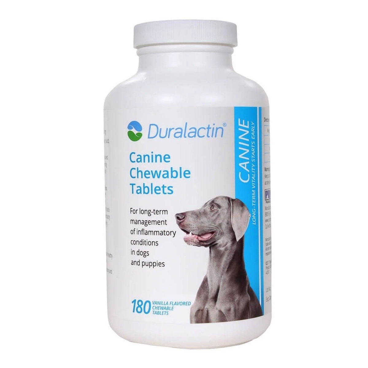 Duralactin Canine Supplement with 180 Chewable Tablets