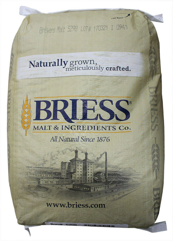 Briess 2-Row Brewers Malt for Home Brewing, 50 lbs.