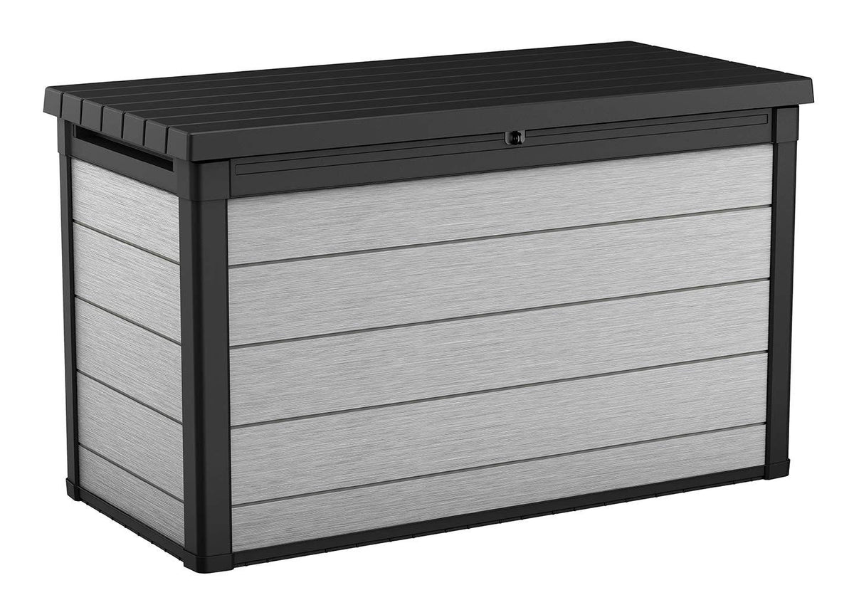 Keter Denali 200-Gallon Resin Deck Box for Patio Organization and Storage