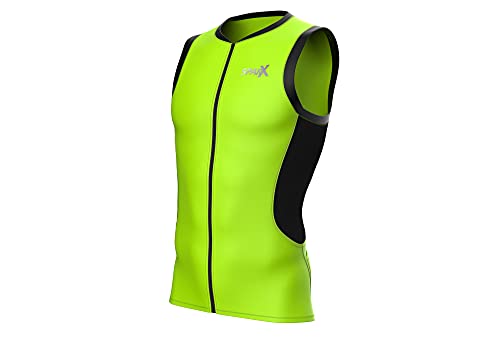 Sparx Mens Triathlon Singlet, Performance Tank Top Designed for Swim, Bike & Run