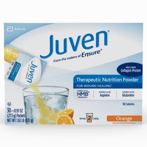 Abbott Juven Therapeutic Nutrition Powder, Orange Flavor, 30 pckts