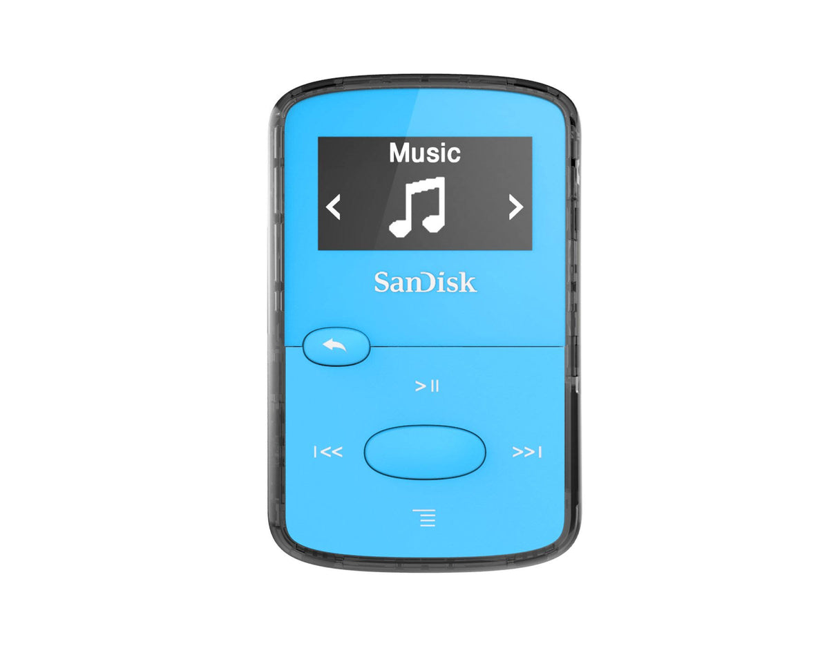 SanDisk Clip Jam MP3 Player with 8GB Storage, Blue