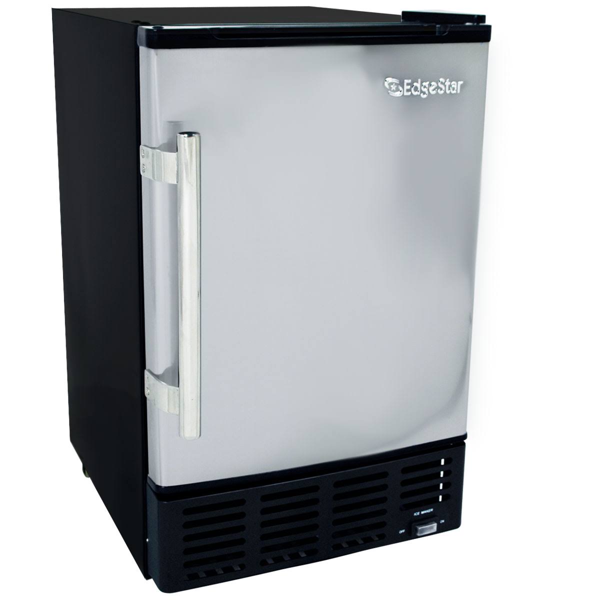 EdgeStar IB120SS Ice Cube Maker, 15 x 22, Stainless Steel and Black