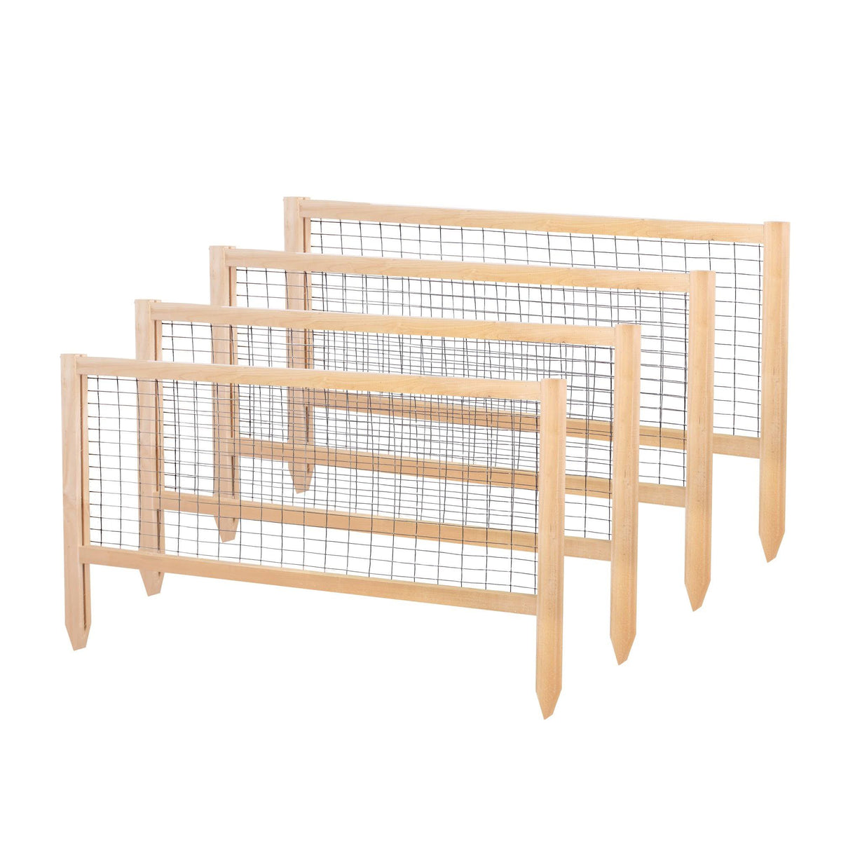 CritterGuard 23.5-Inch Cedar Garden Fence, 4-Pack