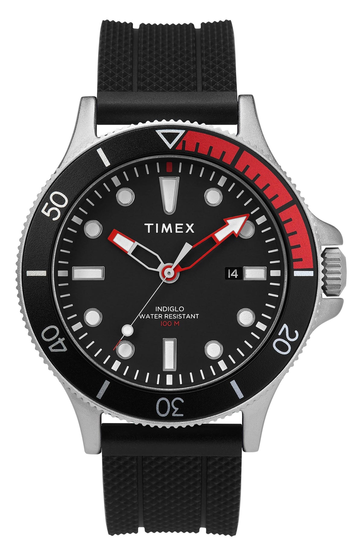 Timex Allied Coastline 43mm Watch with Silicone Strap