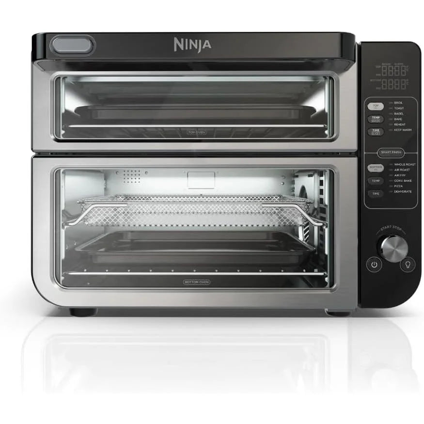 Refurbished Ninja DCT401 Double Oven with FlexDoor and 12-in-1 Cooking Functions