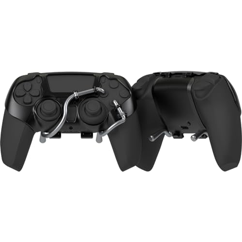 EXknight Leverback FPS Gaming Paddles with Rear Button Controls, Controller Attachment for PS5, Black