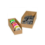 Kraft Open-Top Bin Boxes, Sized 8 x 18 x 4 1/2 x 22