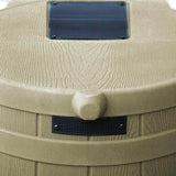 2-Pack Good Ideas Rain Wizard 50-Gallon Rain Barrels for Water Collection, Khaki