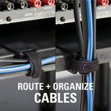 Sanus Heavy-Duty AV Media Stand with Built-In Cable Management, Adjustable Feet and 400lb Component Capacity; Includes All Hardware for a Simple 15-Minute Installation