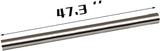 JY Performance 8PCS Universal Exhaust Pipe Kit, 2.5 in. T304 Stainless Steel Tubing with Mandrel-Bent Straight and U-Bend Pipes