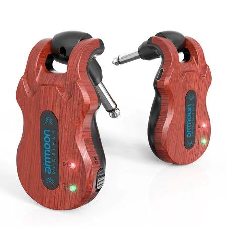 Ammoon Wireless Digital Guitar Transmitter and Receiver System with Rechargeable Battery, 100-Foot Range